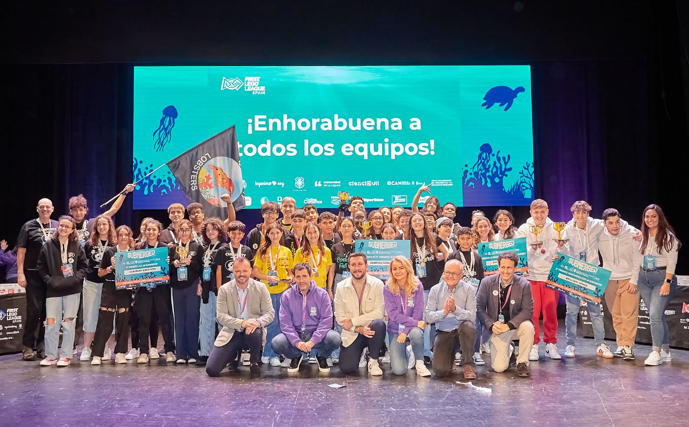 Aldeatron Robotix se proclama campeón de FLL Canarias 2025, el mayor torneo de robótica e innovación del Archipiélago