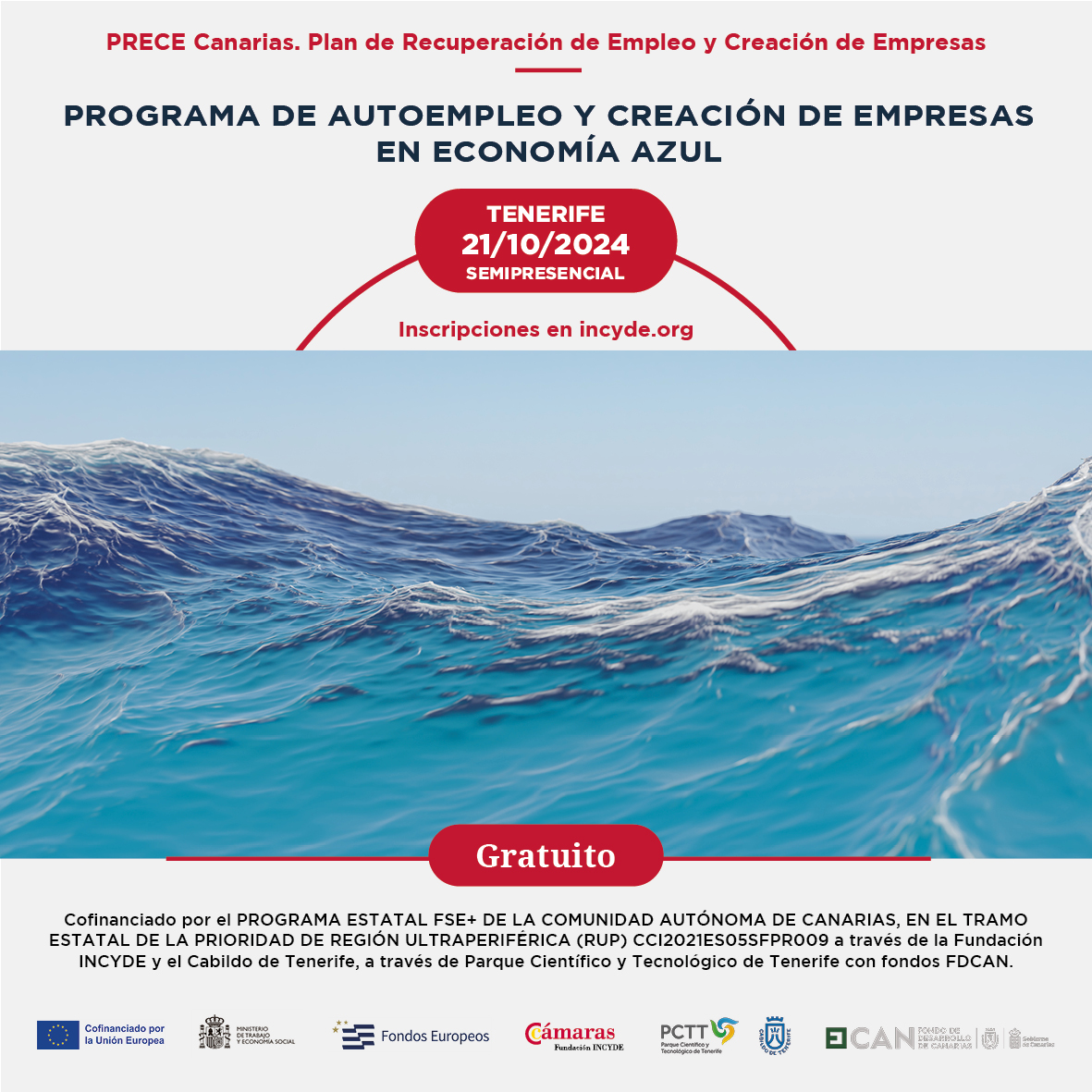 PRECE CANARIAS: Programas de Autoempleo y Creación de empresas. Economía Azul