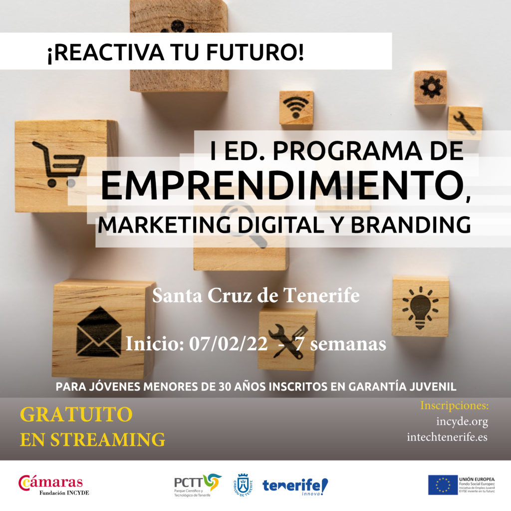 El Cabildo oferta un curso de emprendimiento y marketing digital para jóvenes
